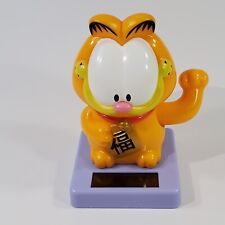 Garfield Lucky Cat Figurine Solar Powered Rad Continuous  picture