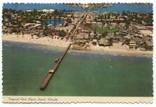 Fort Myers Beach FL Fishing Pier Vintage Postcard Florida picture