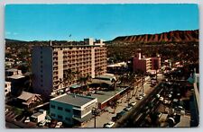 Waikiki Biltmore Hotel & Diamondhead, Honolulu, Hawaii c1959 Postcard S3935 picture