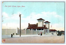 1907 New Bath House Lynn Massachusetts MA Kendall Green MA Postcard picture