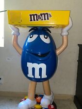 Blue Life Size used M&M Candy Store Display Statue  picture