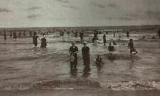 c. 1905 Galveston TX Beach Postcard Texas People Bathing Suits picture