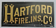 HARTFORD FIRE: Authentic Insurance Company Tin Fire Mark - SIGN/MARKER BU #75 picture