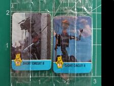 (2) 1988 HOSTESS movie actor card SHORT CIRCUIT II NUMBER 5 picture