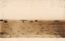 1912 RPPC Final Plunge of USS Maine in Gulf of Mexico Down for Last Time US Navy picture