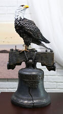 Ebros Independence Day American Patriotic Glory Bald Eagle Liberty Bell Statue picture