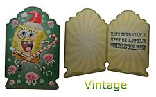 Spongebob Squarepants Rare Collectible Glitter Christmas Card American Greetings picture
