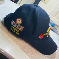 Vtg US Army Korea 1950-53 1955-57 The Real Deal 4 Pins  attached Personal Hat picture