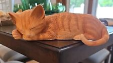Orange Tabby Corner Cat Sculpture. picture