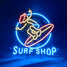 Surf Shop Artwork Neon Light Sign Gift Wall Window Real Glass Decor 19
