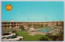 Postcard FL Florida Perry Quality Inn Pool Classic Cars A10 picture