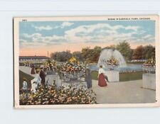 Postcard Scene in  Garfield Park Chicago Illinois USA picture