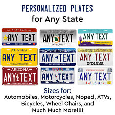 Vintage State License Metal Plate Tag Customized Auto Car Bicycle RV ATV picture