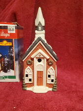 Winter Valley Village  Hand Painted Ceramic Church House picture