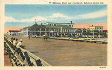 Delaware Rehoboth Beach Belhaven Hotel Boardwalk Teich Postcard 22-10272 picture