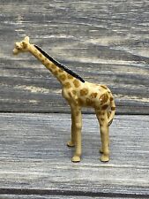 Vintage Tan Brown Spots Giraffe Plastic Figure 2.5” Made in Hong Kong  picture