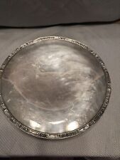 VTG 11“ Silverplate Round Serving Tray,Rogers & Bro #2321  picture