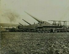 WWI French 320's In Action Defending Reims 1920s Antique Stereoview Card picture
