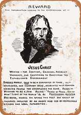Metal Sign - 1917 Jesus Christ Wanted Poster - Vintage Look Reproduction picture