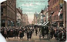 1907 TORONTO CANADA KING AND YONGE STREET EARLY UNDIVIDED POSTCARD 42-360 picture