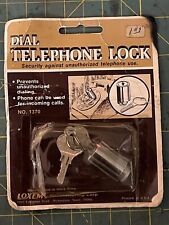 NOS Vintage Loxem No. 1370 Rotary Telephone Dial Lock and Keys picture