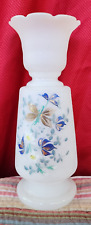 Blue Flower Frosted Glass Vase picture