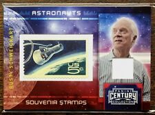 RUSTY SCHWEICKART APOLLO 9  2010 PANINI STAMP & WORN RELIC SWATCH CARD  / 250  picture