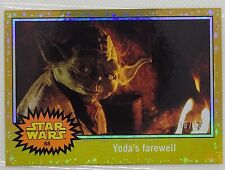 2015 Star Wars Journey To The Force Awakens Gold # 68 Yoda's Farewell 36/50 picture