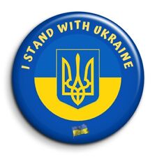 i stand with Ukraine badge 38mm button pin picture