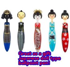 Japanese doll type ballpoint pens 5set picture