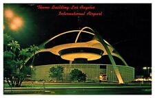 postcard Theme Building Los Angeles International Airport at night A1664 picture