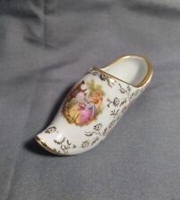 Vintage Limoge France Miniature Porcelain Shoe Courting Couple 3