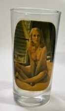 Vintage Sip & Strip Nude Peek A Boo Glass Tumbler High Ball 60’s 70’s picture