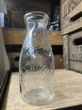 Vintage Pint Milk Bottle E. L. Wyman Dairy Rehoboth Massachusetts 1931 picture
