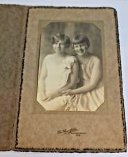 Vintage Sepia Cabinet Photo - 2 Flapper Girls Women - Ohio picture