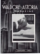 1935 Waldorf Astoria Magazine January 1935 Edition picture