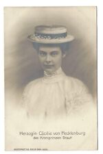 1904 Germany Herzogin Cacilie von Mecklenburg des Kronprinzen Braut Postkarte picture