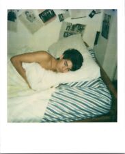 VTG 1980S FOUND PHOTO - POLAROID MAN SLEEPING DORM ROOM CANDID STUDENT RETRO picture