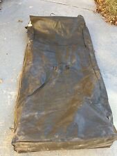 VTG WW2 Hanging Garment Bag Waxed Canvas/Conmar Zipper US Army Medical Corps picture