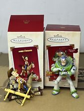 2002 Hallmark Buzz Lightyear Toy Story 2 Disney Pixar's Ornament + Woody picture