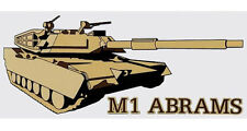 US ARMY M1 ABRAMS TANK DECAL STICKER - MADE IN THE USA picture