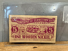 Northwest Territory Sesquicentennial Celebration Wooden Nickle Bill 1788-1938 picture