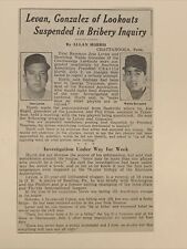 Jess Levan Waldo Gonzalez Chattanooga Lookouts 1959 Sporting News Baseball 4X7 picture