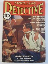 Thrilling Detective Pulp v. 19 #1, Jun. 1936 VG Rodenwald Cover Art  picture