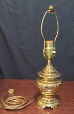 Vintage 80s Brass BERMAN Table Lamp signed Great Condition Dimming Knob 16