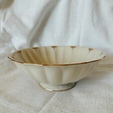 LENOX Art Deco Pattern Scalloped Footed Serving Bowl Lotus Collection Vint. 10
