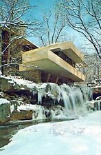 Fallingwater Famous Masterwork By Frank Lloyd Wright PA Chrome Vintage Postcard picture