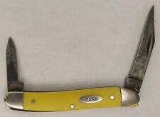 Case XX USA 03244 1977 Yellow 2 Blade Stockman Knife 3-3/8