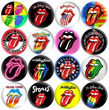 ROLLING STONES Buttons Pins 70's 80's Classic Rock Retro Music 1