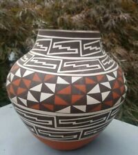 Laguna Pueblo Pottery Hand Painted Pot by Myron Sarracino Hand Coiled picture